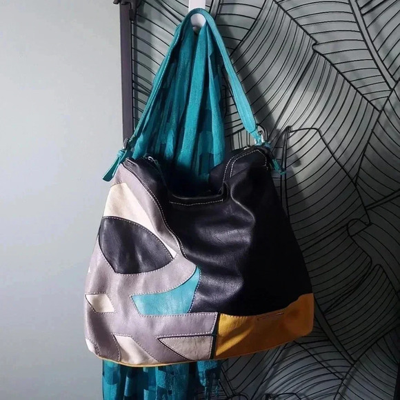 United Colors Of Benetton Handbags - United Colors of Benetton | VINTAGE Pure 80's Slouchy Faux Leather Shoulder Bag